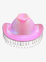 My Melody Iridescent Rhinestone Fringe Cowboy Hat