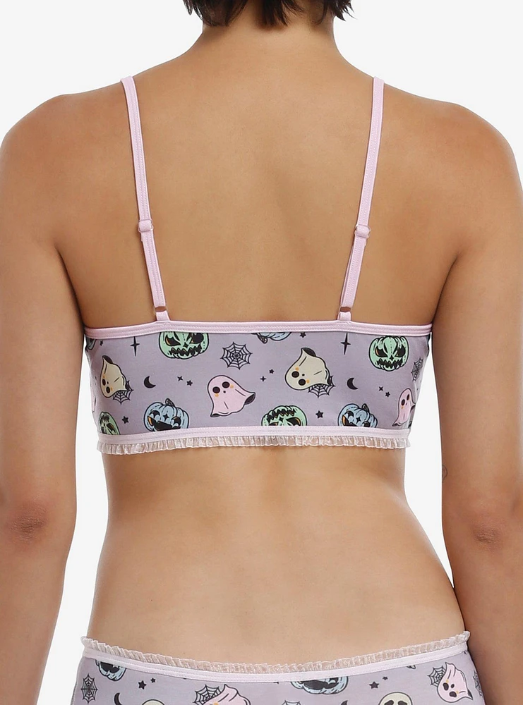 Pastel Pumpkin & Ghost Bralette