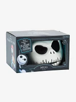 Disney The Nightmare Before Christmas Jack Skellington Sculpted Skull Mug