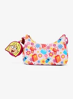 Loungefly Disney Lizzie McGuire Floral Icons Allover Print Crossbody Bag with Coin Purse