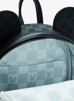 Loungefly Disney Mickey Mouse Ears Tonal Checkered Mini Backpack