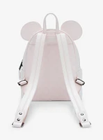 Loungefly Disney Minnie Mouse Ears Tonal Checkered Mini Backpack