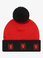 Marvel Spider-Man Figural Youth Pom-Pom Beanie