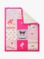 Sanrio Hello Kitty and Friends Retro Quilted Baby Blanket