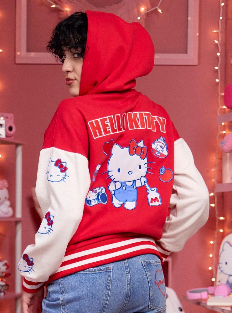 Hello Kitty Patch Girls Varsity Jacket