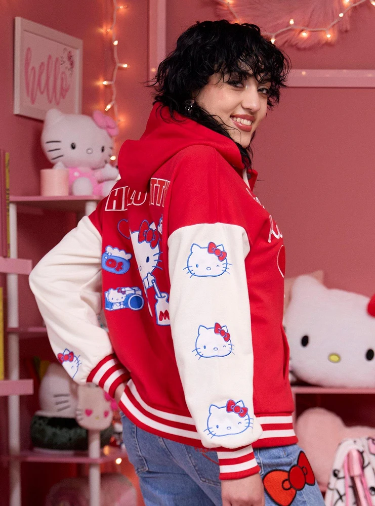 Hello Kitty Patch Girls Varsity Jacket