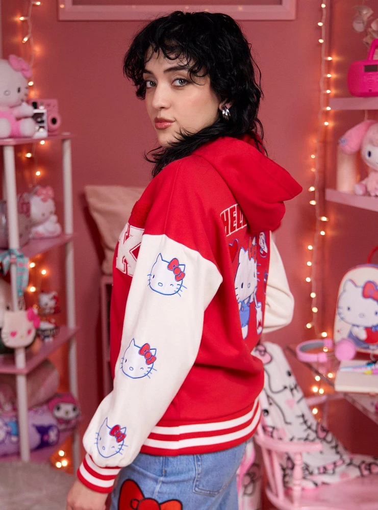 Hello Kitty Patch Girls Varsity Jacket