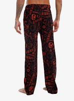 Twenty One Pilots Clancy Allover Print Pajama Pants