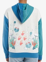 Her Universe Studio Ghibli® Ponyo Embroidered Color-Block Girls Hoodie