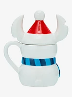 Disney Lilo & Stitch Snowman Stitch Mug with Lid