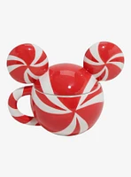 Disney Mickey Mouse Peppermint Candy Figural Mug With Lid