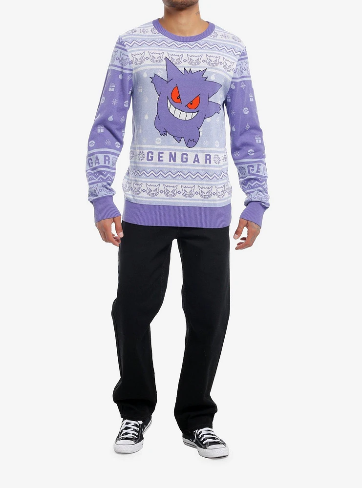 Pokemon Gengar Holiday Sweater