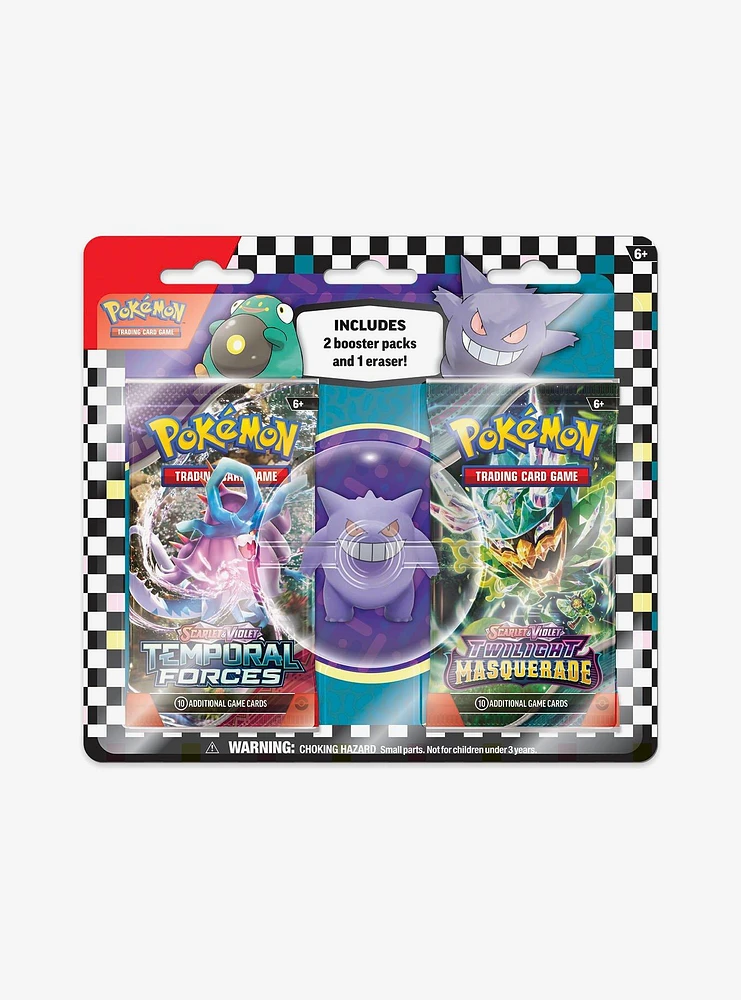 Pokemon Trading Card Game Double Booster Pack & Blind Eraser Set