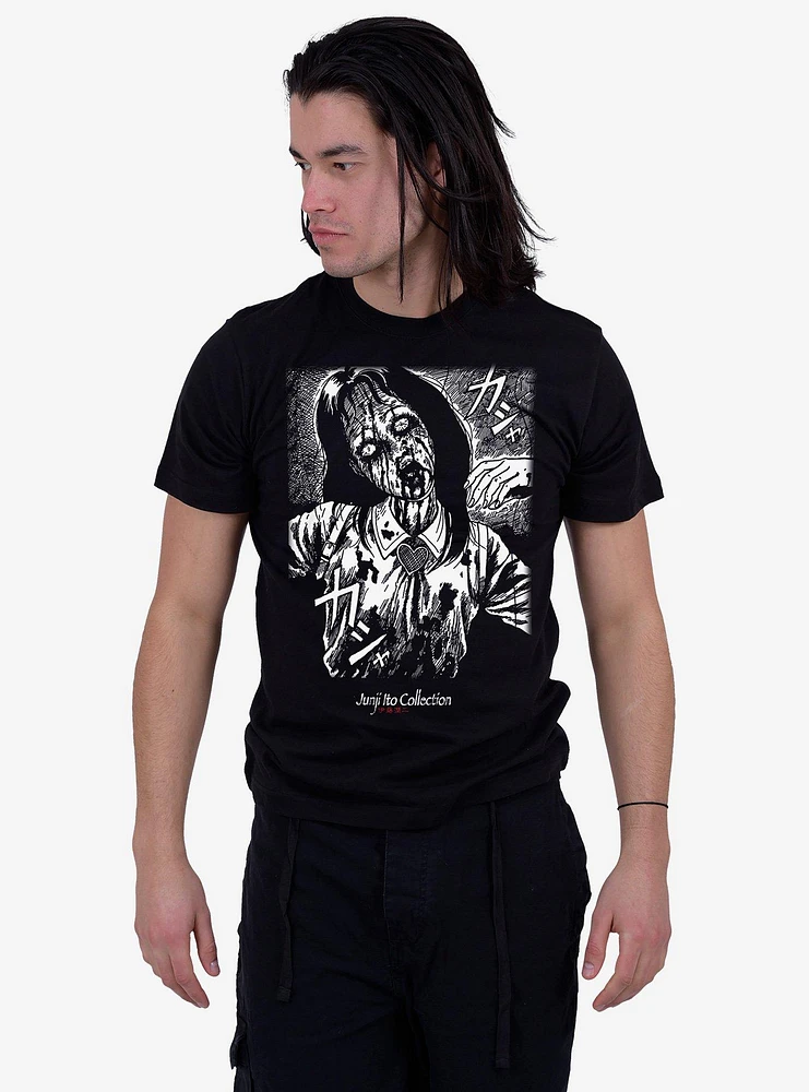 Junji Ito Bleeding Front Print T-Shirt