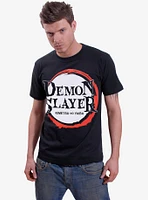 Demon Slayer: Kimetsu No Yaiba Logo Front Print T-Shirt