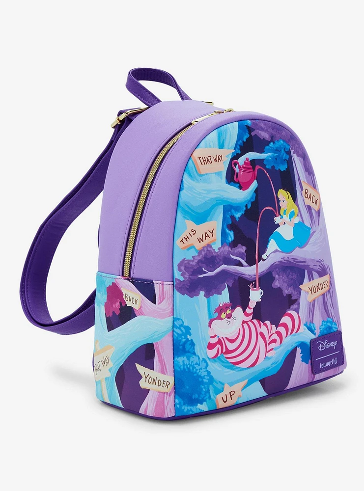 Loungefly Disney Alice In Wonderland Alice & Cheshire Cat Mini Backpack