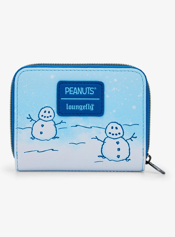 Loungefly Peanuts Snoopy & Woodstock Puffer Jackets Mini Zipper Wallet