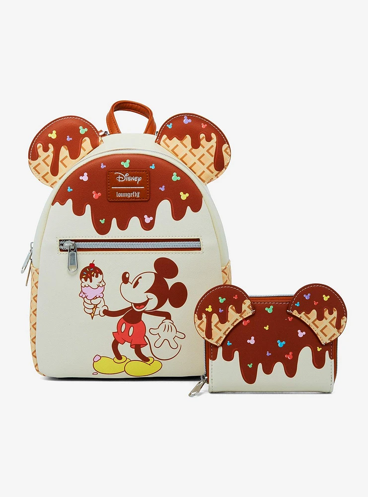 Loungefly Disney Mickey Mouse Ice Cream Mini Backpack