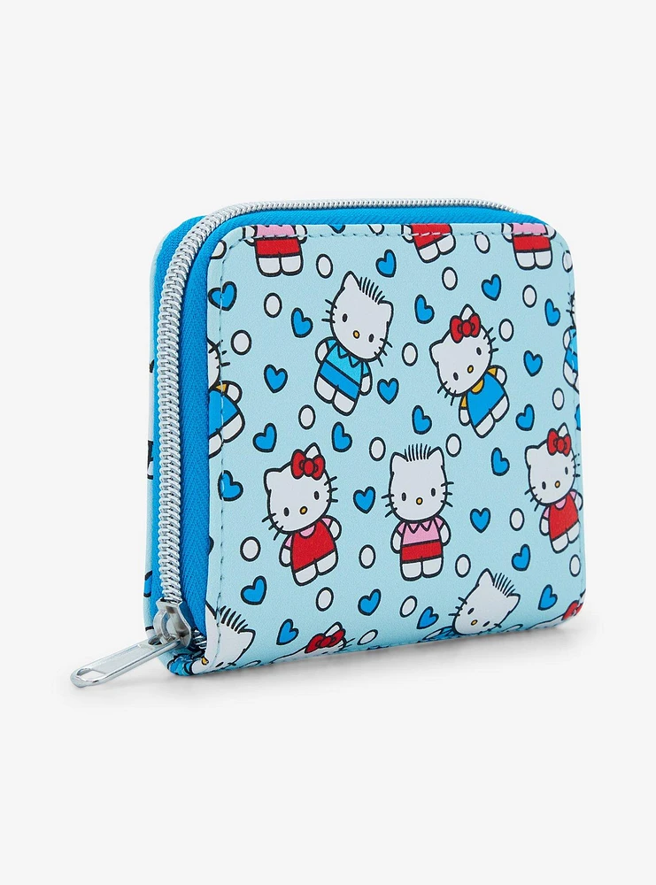 Loungefly Hello Kitty And Dear Daniel Allover Print Mini Zipper Wallet