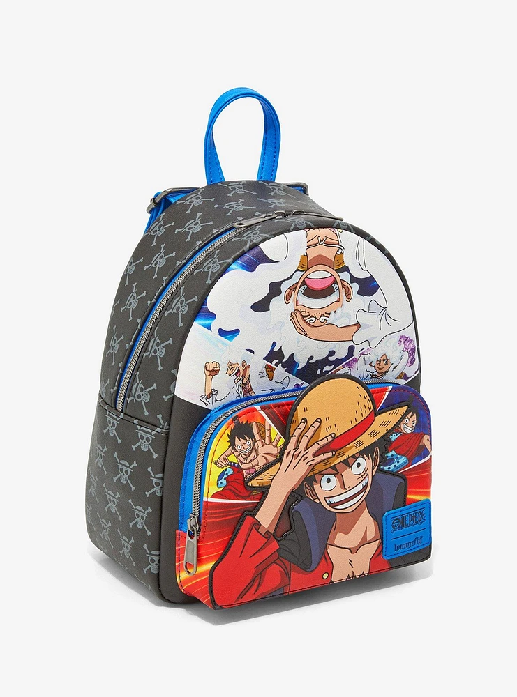 Loungefly One Piece Luffy Collage Mini Backpack