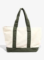 Frog Mushroom Canvas Medium Tote Bag