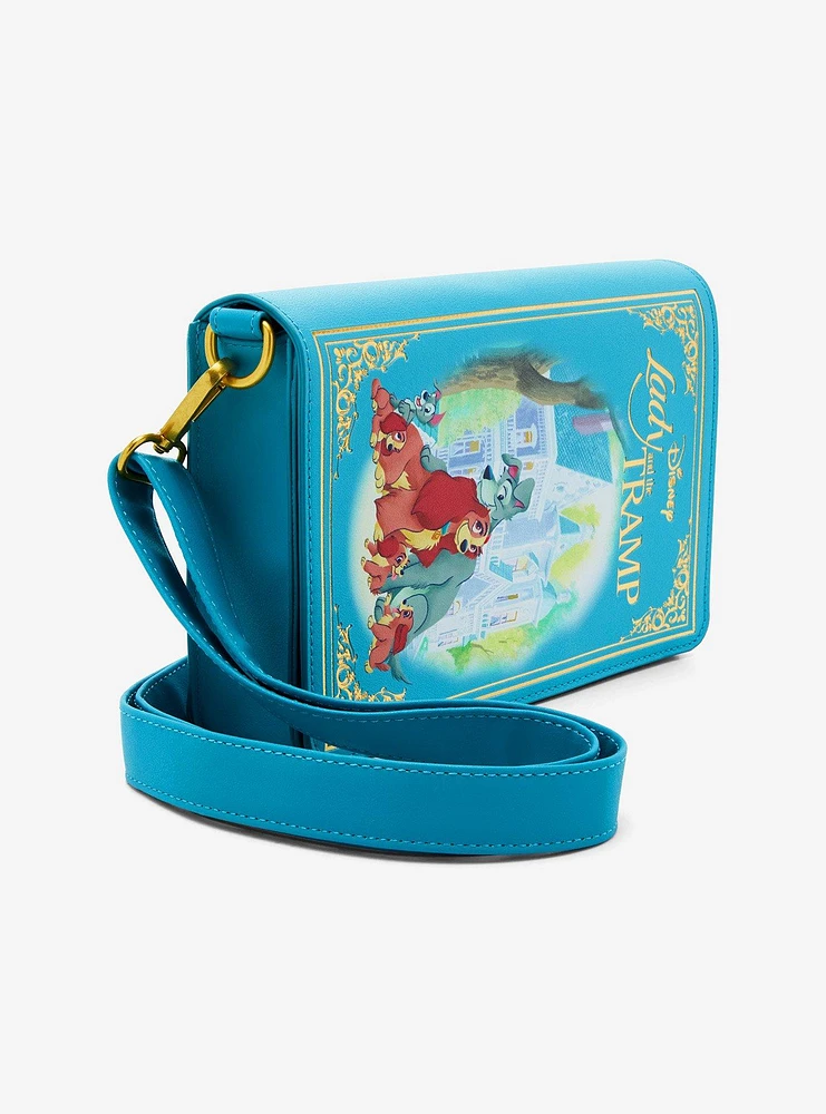 Loungefly Disney Lady And The Tramp Book Crossbody Bag