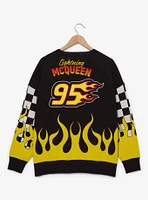 Disney Pixar Cars Lightning McQueen Flaming Checkered Women's Plus Cardigan — BoxLunch Exclusive