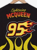 Disney Pixar Cars Lightning McQueen Flaming Checkered Women's Plus Cardigan — BoxLunch Exclusive