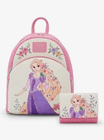 Loungefly Disney Tangled Rapunzel Flowers Mini Backpack