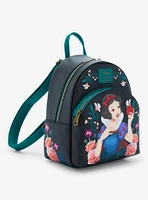 Loungefly Snow White And The Seven Dwarfs Floral Apple Mini Backpack