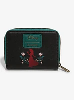 Loungefly Snow White And The Seven Dwarfs Floral Apple Mini Zipper Wallet