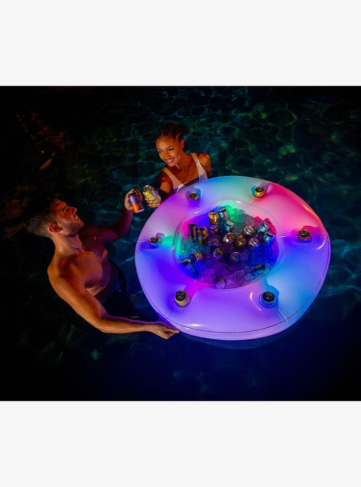 Illuminated LED Inflatable Floating Bar