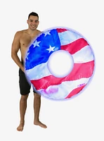 Americana Stars and Stripes 42" LED Jumbo Beach and Pool Tube