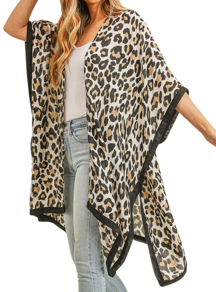 Leopard Animal Print Kimono