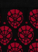 Marvel Spider-Man Dot Red and Black Sock