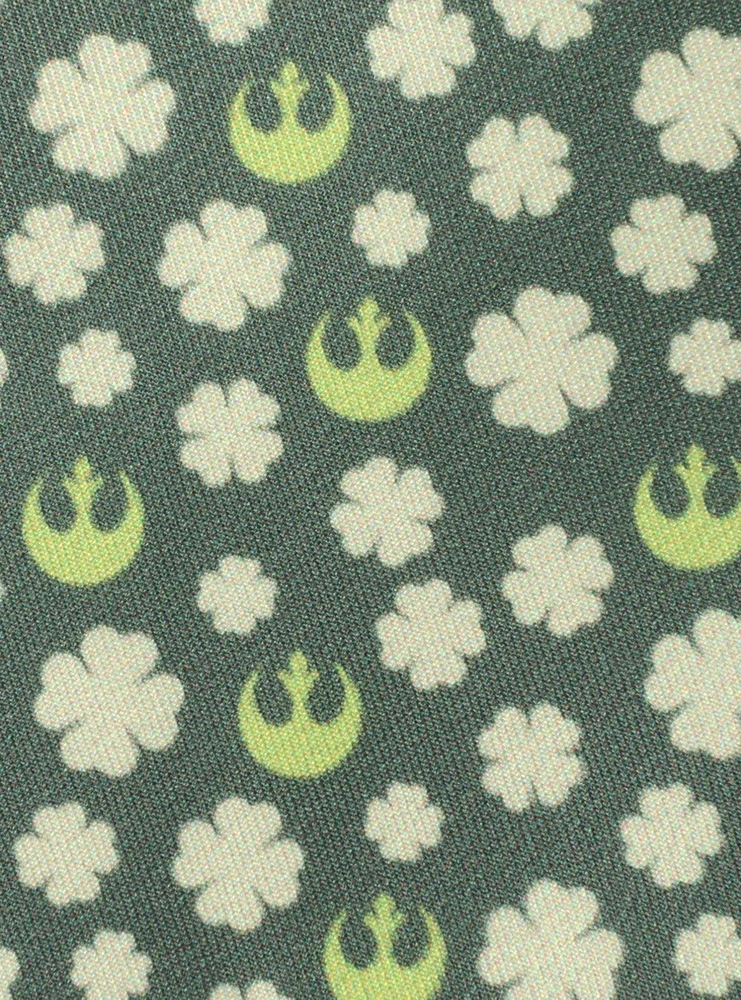 Star Wars Rebel Shamrock Lucky Rebels Green Men's Tie