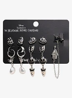 Disney The Nightmare Before Christmas Silver Icons Earring Set - BoxLunch Exclusive