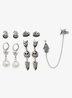 Disney The Nightmare Before Christmas Silver Icons Earring Set - BoxLunch Exclusive