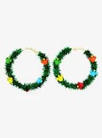 Disney Mickey Mouse Holiday Garland Hoop Earrings - BoxLunch Exclusive