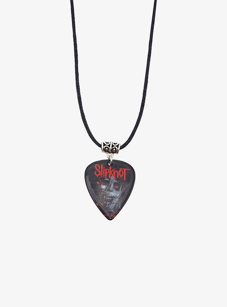 Slipknot Decaying Face Guitar Pick Necklace