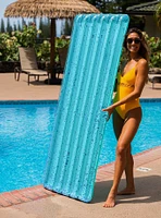 Deluxe Glitter Pool Raft with Aqua Glitter