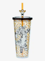 Disney Winnie the Pooh Tigger Spotted Carnival Cup with Straw Charm