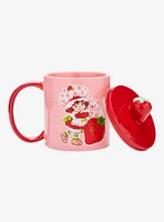 Strawberry Shortcake Strawberry & Custard Glass Cup with Straw - BoxLunch Exclusive