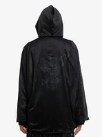 Cosmic Aura Black Velvet Girls Reversible Hooded Cape