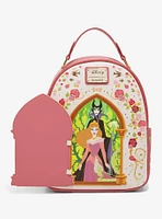 Loungefly Disney Sleeping Beauty Aurora Hinge Portrait Floral Mini Backpack - BoxLunch Exclusive