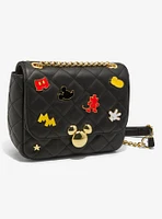 Loungefly Disney Mickey Mouse Icons Quilted Crossbody Bag — BoxLunch Exclusive