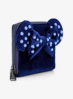 Loungefly Disney Minnie Mouse Velvet Pearl Ears Zip Wallet — BoxLunch Exclusive