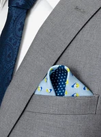 Disney Donald Duck Blue Pocket Square