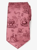 Disney Alice in Wonderland Dusty Red Men's Tie