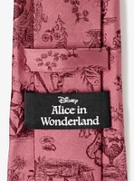 Disney Alice in Wonderland Dusty Red Men's Tie